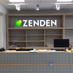 Интерьерный логотип ZENDEN